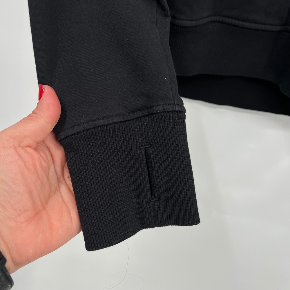 Lululemon Size 8 Scuba Pullover Hoodie Womens‎ Black Thumbholes Cotton Blend - Picture 4 of 8